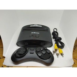 AT Games Sega Genesis Console w/ Wireless Controller, AV No power cord Untested